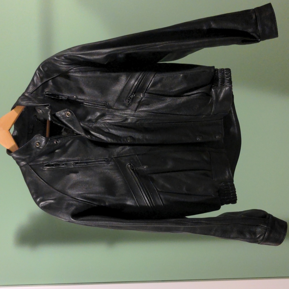 Authentic leather Harley motorcycle jacket